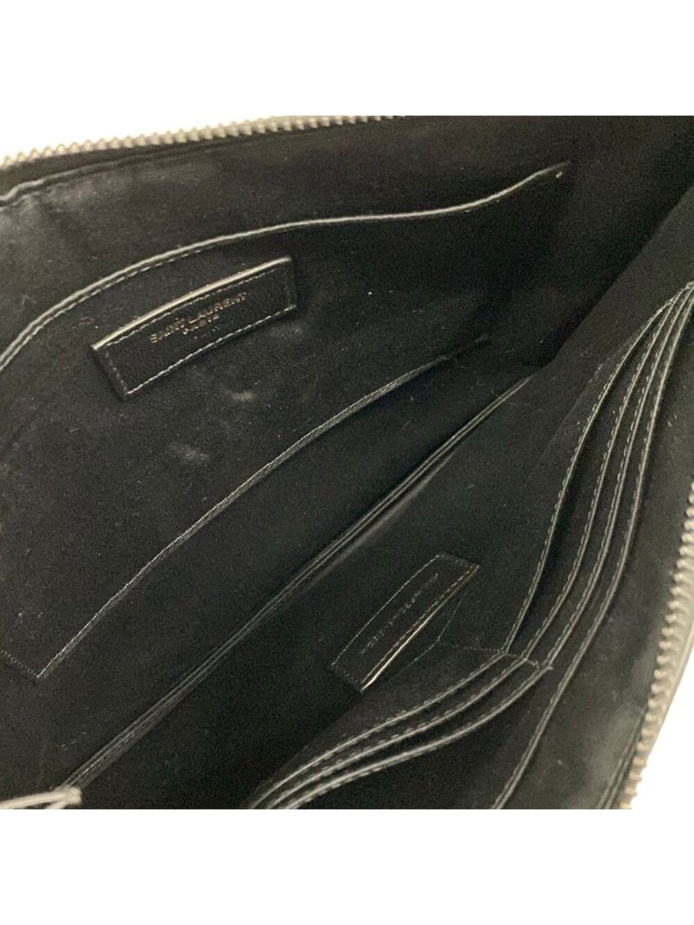 Saint Laurent Paris Clutch Black Leather - Picture 7 of 15